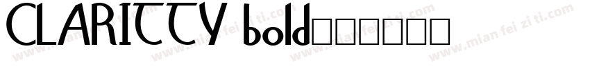 CLARITTY bold字体转换